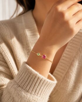 Personalised Create Your Own Mother And Child Birthstones Bracelet, 2 of 9