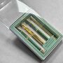 Green And Gold Metal Four Piece Pen Gift Set, thumbnail 5 of 8