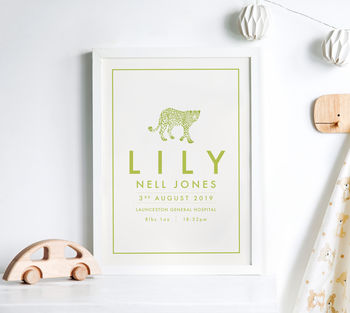Personalised Animal And Name Print, 8 of 9