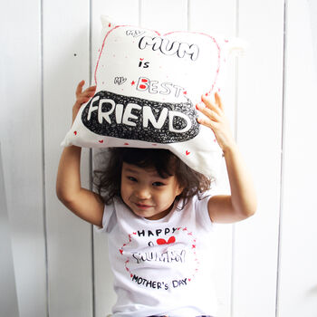 'My Mum Is My Best Friend' Cushion Cover, 2 of 4