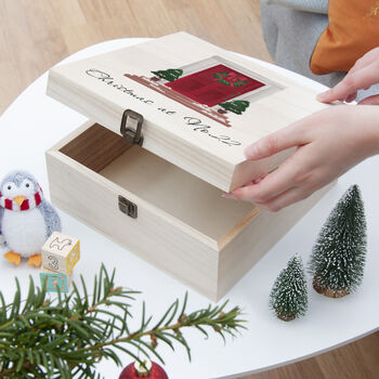 Personalised Festive Door Christmas Eve Box, 2 of 5