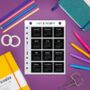 2023 Monochrome Monthly Calendar Journal Stickers, thumbnail 2 of 2