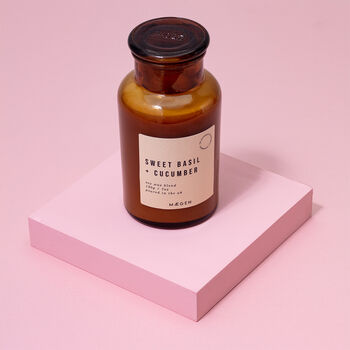Personalised Alchemist Candle – Sweet Basil And Cucumber, 3 of 6