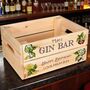 Personalised Gin Bar Treat Hamper Gift Crate, thumbnail 2 of 5