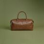 Personalised Leather Look Nuhide Pu Leather Weekender, thumbnail 5 of 7