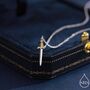 Sterling Silver Tiny Sword Pendant Necklace, thumbnail 1 of 12