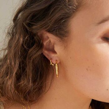 Magma Hammered Classic Hoops, 2 of 5
