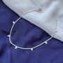 Sterling Silver Grape Summer Payal Indian Anklet, thumbnail 4 of 5