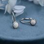 Sterling Silver White Opal Drop Earrings, thumbnail 1 of 12