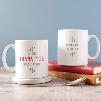 Personalised 'Big Thank You' Teacher Coaster, 7 of 12