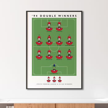 Manchester United '94 Double Winners Poster, 4 of 8