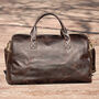 Large Genuine Leather Holdall, thumbnail 1 of 12