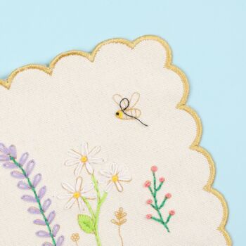 Stitch Your Flowers Coasters Embroidery Kit, 3 of 8