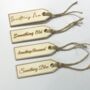 Wooden Wedding Tags – Something Old And New, thumbnail 1 of 6