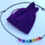 Crystal Leather Necklace, thumbnail 1 of 4