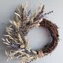 Small Dried Flower Lavender Wreath, thumbnail 3 of 4