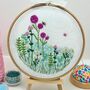 Flower Garden Embroidery Kit, thumbnail 3 of 12