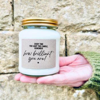 Remember How Brilliant You Are Supportive Candle, 2 of 8
