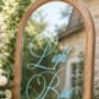 Personalised Wedding Mirror Calligraphy Vinyl Decal, thumbnail 12 of 13