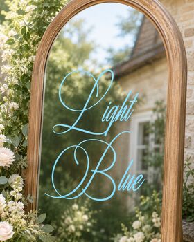 Personalised Wedding Mirror Calligraphy Vinyl Decal, 12 of 13
