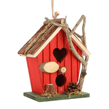 Personalised Robin Red Hanging Bird House, 3 of 9