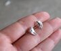 Crab Claw Stud Earrings, thumbnail 1 of 2