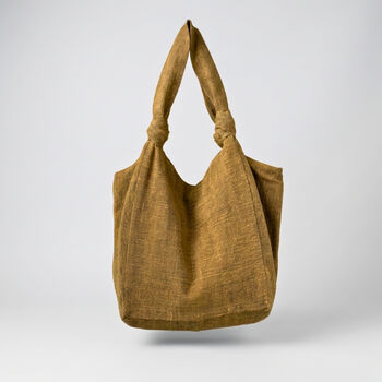 Fair Trade Vegan Comfy Everyday Shoulder Bag Zip Close, 5 of 12
