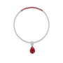 Sterling Silver Flower And Gemstone Stretch Bead Bracelet, thumbnail 11 of 12