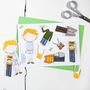 Dress Up Paper Doll Colin Card, thumbnail 1 of 11