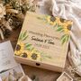 Personalised Sunflower Wedding Memories Keepsake Box, thumbnail 1 of 6