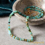 Blue Opal Beaded Short Collar Necklace, thumbnail 4 of 8