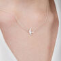 Swallow Necklace In Solid 925 Sterling Silver, thumbnail 4 of 8