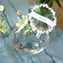 Papercut Wreath Wedding Place Settings For Wine Glasses, thumbnail 3 of 3