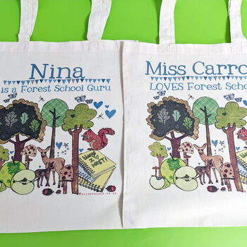 Personalised Forest School Bag, 10 of 12