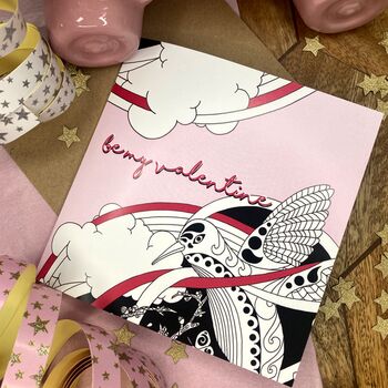 Valentine's Card With Humming Bird, 2 of 4