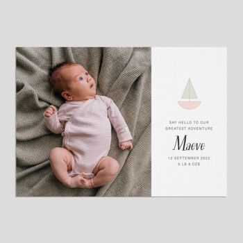 Gavin Birth Announcement Cards, 4 of 4