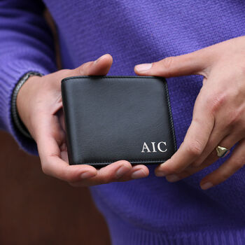Luxury Italian Leather Personalised Billfold Wallet, 2 of 7