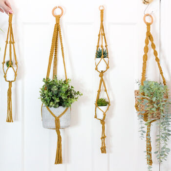 Make Your Own Macrame Plant Hangers Craft Kit, 2 of 9