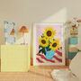 Colourful Sunflowers Still Life Print, thumbnail 3 of 9