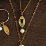 Eco Gold And Agate Pearl Necklace, thumbnail 1 of 8