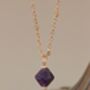 Aurora Rhombus Amethyst Necklace, thumbnail 8 of 9