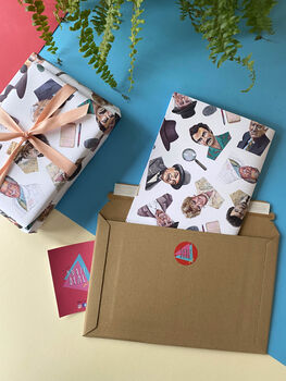 Tv Detective Gift Wrap | 90s Mystery Wrapping Paper, 3 of 8