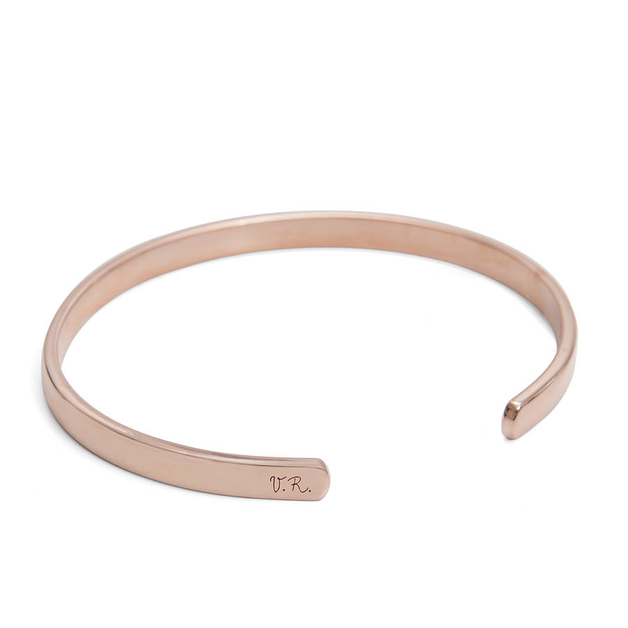 personalised open bangle by merci maman | notonthehighstreet.com