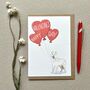 Husky Happy Valentine's Card, thumbnail 2 of 3