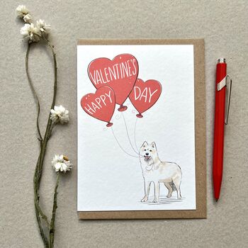 Husky Happy Valentine's Card, 2 of 3