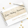 Personalised Golden Wedding Anniversary Guestbook, thumbnail 6 of 10