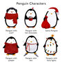 Personalised Penguin Family Place Setting, thumbnail 3 of 12