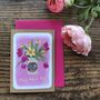 Pink Tulips And Daffodils Mother's Day Card, thumbnail 1 of 2
