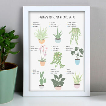 Personalised Plants Guide Gardeners Gift Framed Print, 3 of 5