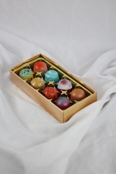 Box Of Eight Handmade Luxury Truffles By Saffire Chocolates, 2 of 6